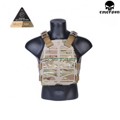 Plate Carrier Frame Vest Ss Fac Tactical Style Dark Earth Emerson (em7364t)