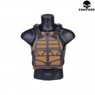 Plate Carrier Frame Vest Ss Fac Tactical Style Black Emerson (em7364b)