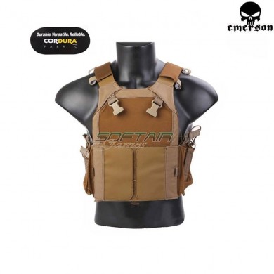 Tactical Vest Lv-mbav Pc Armor Coyote Brown Emerson (em7353cb)