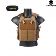 Tactical Vest Lv-mbav Pc Armor Coyote Brown Emerson (em7353cb)
