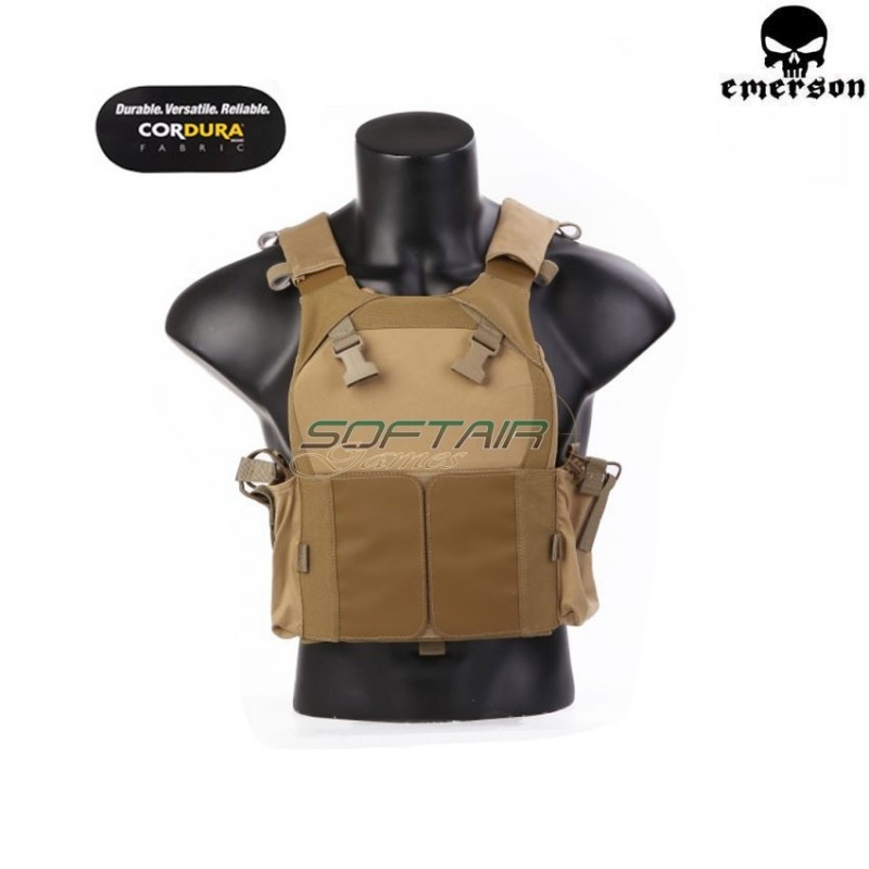 Tactical Vest Lv-mbav Pc Armor Khaki Emerson (em7353kh)