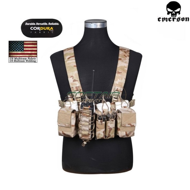 Tactical Chest Hs Style D3cr Multicam® Arid Genuine Usa Emerson (em7442mcad)