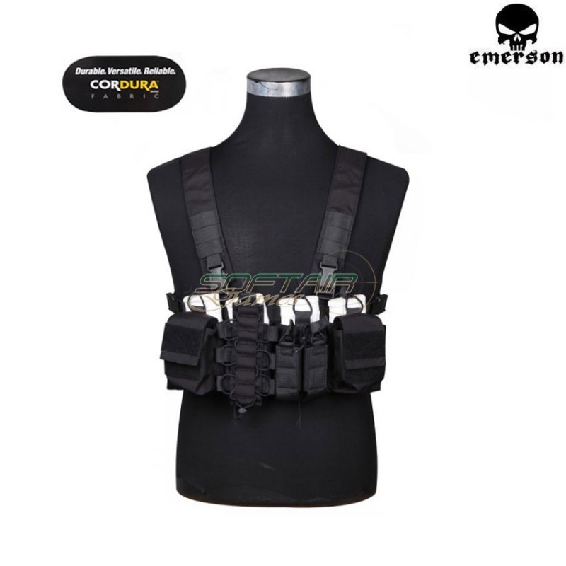 Tactical Chest Hs Style D3cr Black Emerson (em7442b)