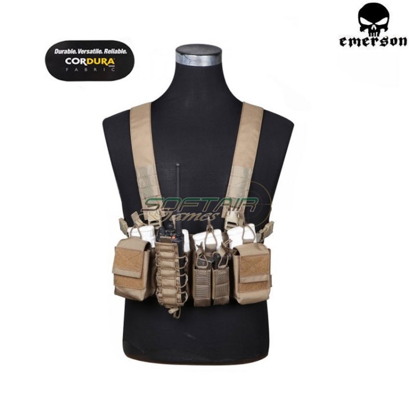 Tactical Chest Hs Style D3cr Coyote Brown Emerson (em7442cb)