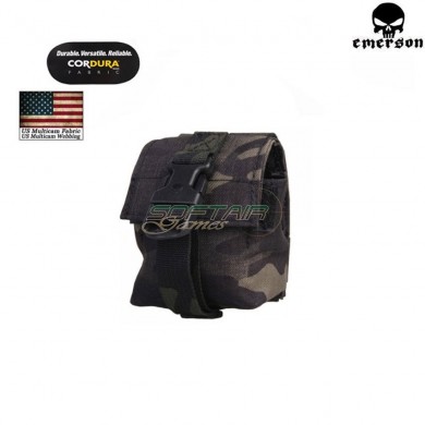 Lbt Style Single Frag Grenade Pouch Multicam® Black Genuine Usa Emerson (em6369mcbk)