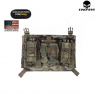 Velcro Triple Panel 5.56/9mm Multicam® Genuine Usa For Vest 419/420 Type Emerson (em9335mc)