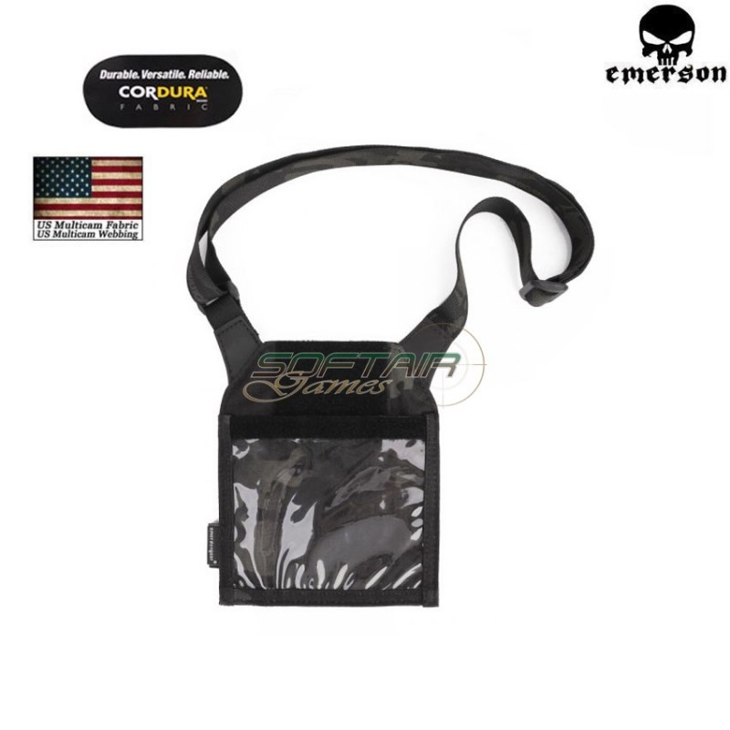 Tasca Porta Documenti Multicam® Black Genuine Usa Emerson (em9059mcbk)