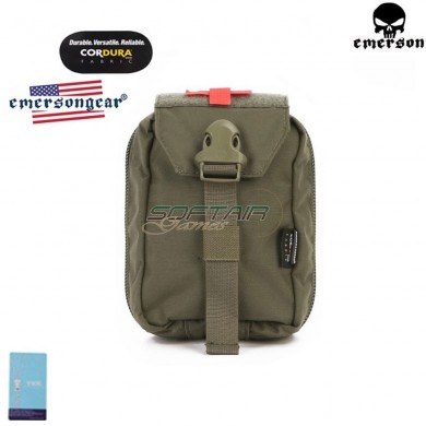 Pouch Military First Aid Ranger Green® Genuine Usa Emerson (emb6368rg)