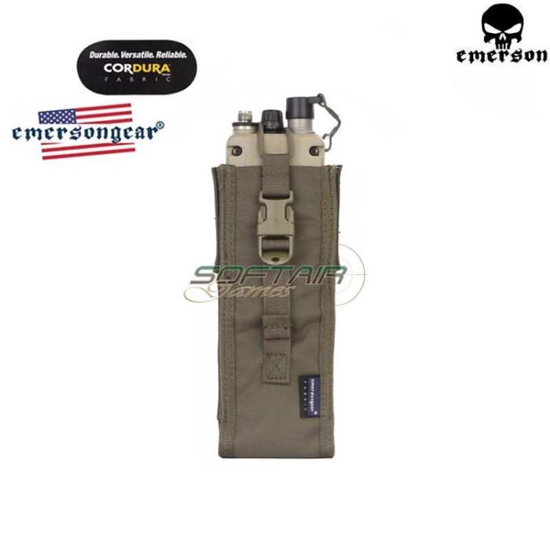 Tasca Tactical Open Porta Radio Ranger Green® Genuine Usa Per Prc148/152 Type Emerson (emb8350rg)