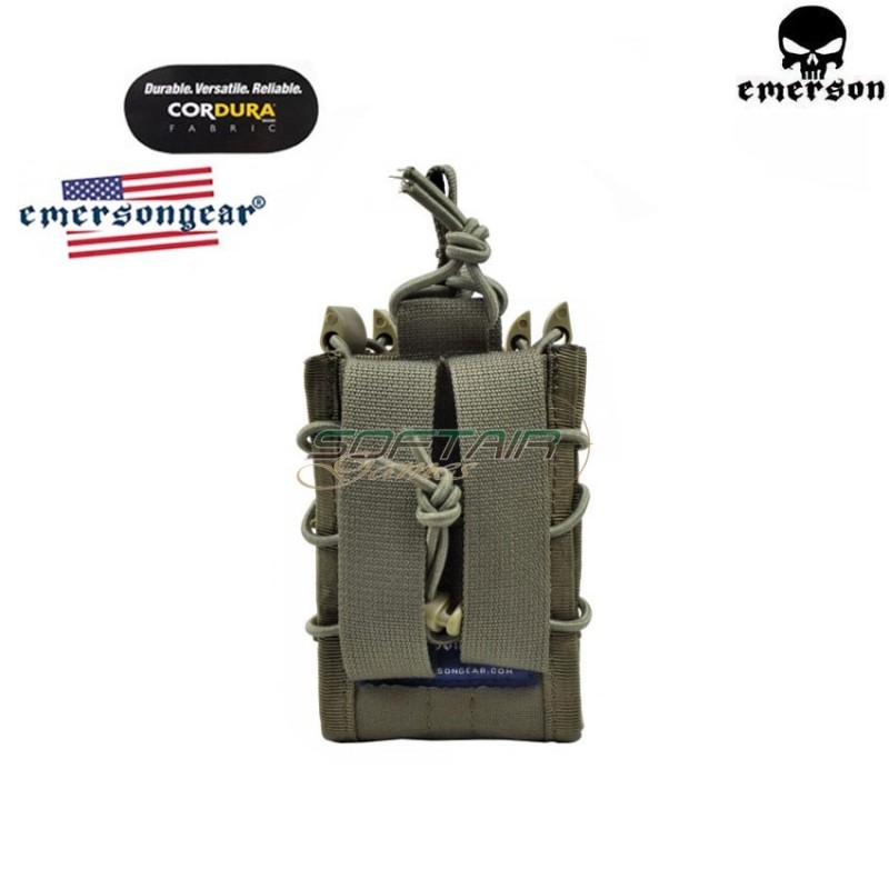 Double Decker Magazine Pouch Ranger Green® Genuine Usa Emerson (emb6346rg)