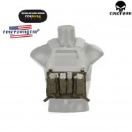 Pannello Velcro Triplo 5.56/9mm Ranger Green® Genuine Usa Per Vest 419/420 Type Emerson (emb9335rg)