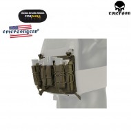 Pannello Velcro Triplo 5.56/9mm Ranger Green® Genuine Usa Per Vest 419/420 Type Emerson (emb9335rg)