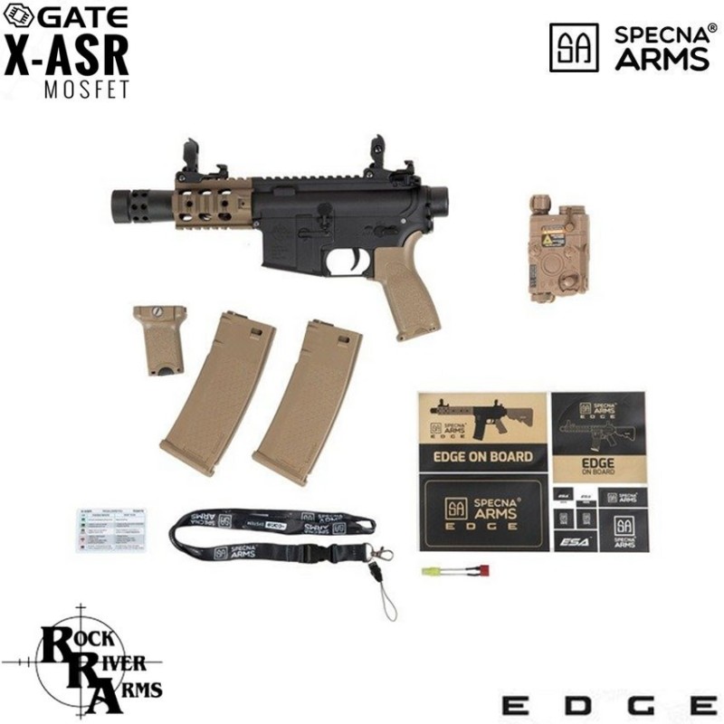 Electric Rifle Sa-e18 Edge™ Rra M4 Baby Pistol Carbine Replica Two Tone Specna Arms® (spe-01-023949)