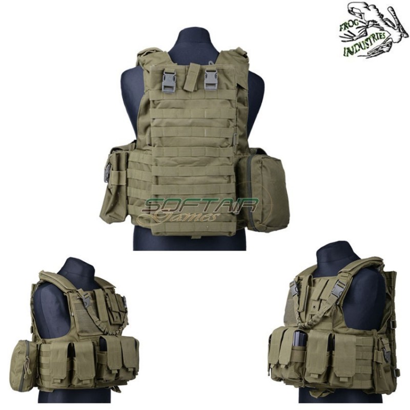 Tactical Vest Maritime Full Set Olive Drab Frog Industries® (fi-009851-od)