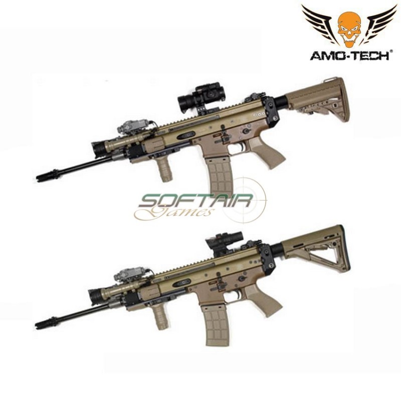 Scar Receiver Extension Black Amo-tech® (amt-2403-bk)