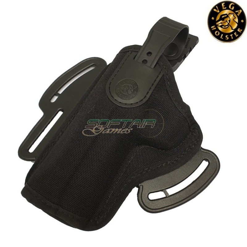 Fondina Sinistra Black Da Cintura Cordura Techno Per Beretta 92/98 Vega Holster (vh-fh200/sx)
