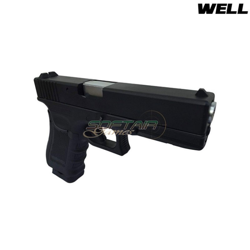 Pistola A Co2/gas Doppio Caricatore Glock 17 Black Well (g197)