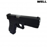 Pistola A Co2/gas Doppio Caricatore Glock 17 Black Well (g197)
