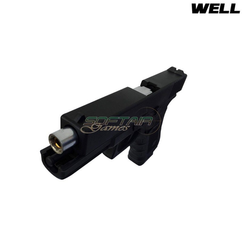 Pistola A Co2/gas Doppio Caricatore Glock 17 Black Well (g197)