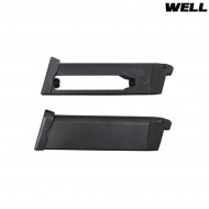 Pistola A Co2/gas Doppio Caricatore Glock 17 Black Well (g197)