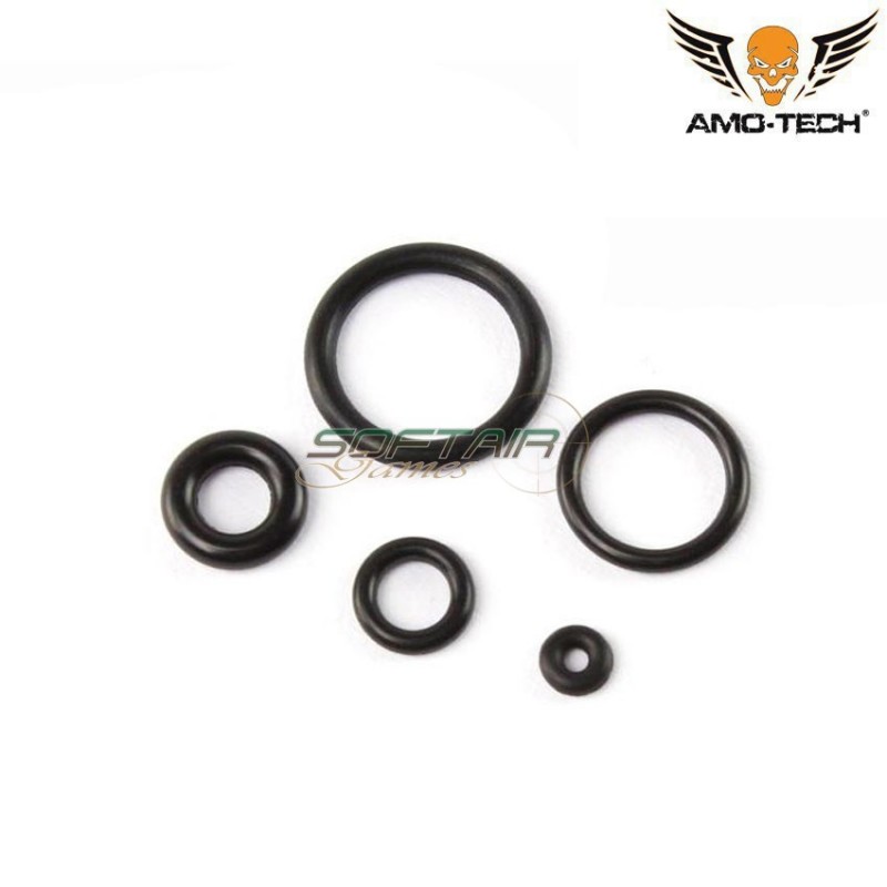 Complete Set 5 O-ring For Gas Valves Tokyo Marui/kjworks Amo-tech® (amt-7443)