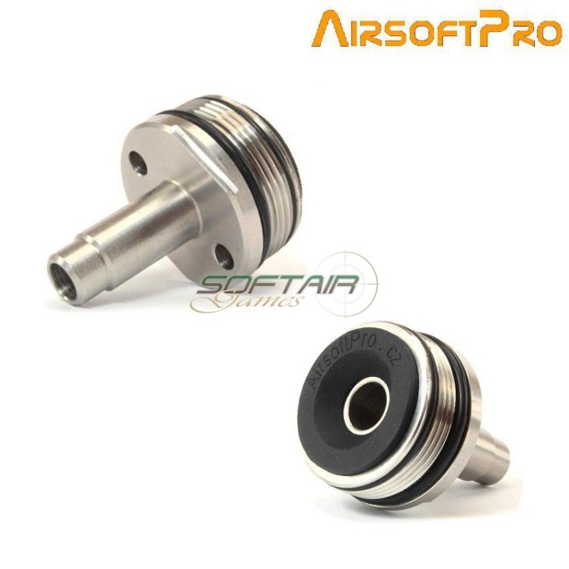 Stainless Steel Straight Cylinder Head For Vsr Sniper Airsoftpro® (ap-5498) Stainless Steel Straight Cylinder Head For Vsr Sniper Airsoftpro® (ap-5498)
