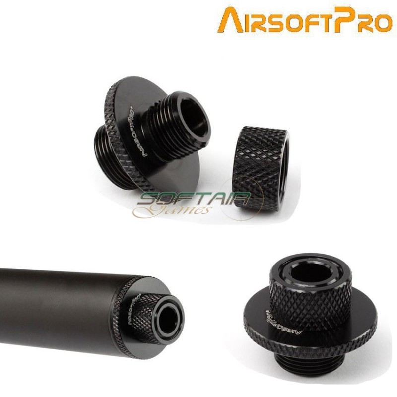 Adattatore Silenziatore Upgrade Black Per Tm Vsr/l96 & Well Mb02/mb4401 & Cyma L96 Airsoftpro® (ap-7430) Adattatore Silenziatore Upgrade Black Per Tm Vsr/l96 & Well Mb02/mb4401 & Cyma L96 Airsoftpro® (ap-7430)
