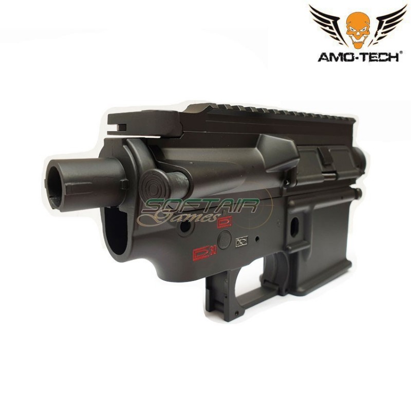 Complete Full Metal Body Hk416 Type Black For M4/m16 Amo-tech® (amt-7271-bk)