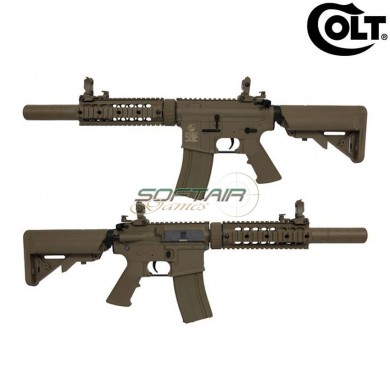 Electric Rifle M4 Silent Ops Fibre Series Dark Earth Colt® (colt-180864)