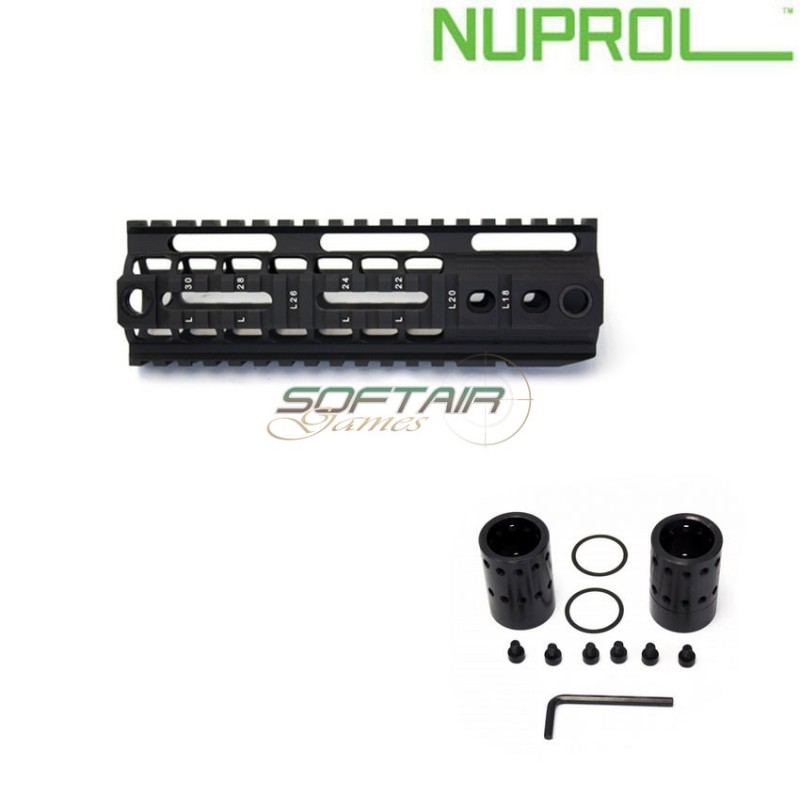 Bocca Rail 7" Inches Type Noveske Black Nuprol (nu-nrs-01-07-blk)