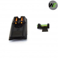 Fibre Front & Rear Sights Hi-capa E-force Pistol We (we-pg-009-012)
