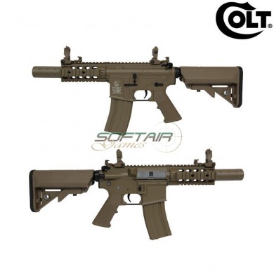Electric Rifle M4 Special Forces Rail Mini Metal Series Dark Earth Colt® (colt-180867)