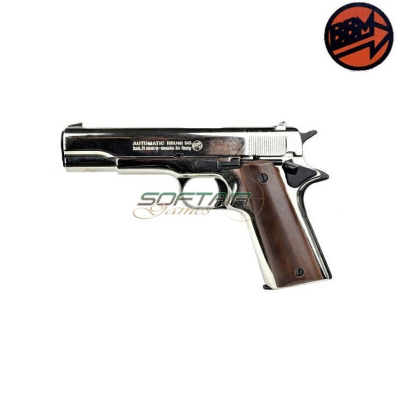 Pistola a salve Colt automatica 9 mm nero / silver + 50 COLPI BRUNI, Armeria, Pistole a salve