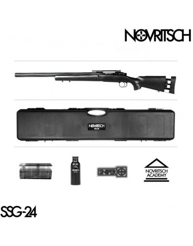 Spring Rifle Ssg24 Black New Gen Novritsch - Softair Games - ASG Softair  San Marino