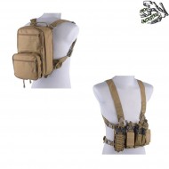 Combo Hs Style Fast Chest Rig & Flatpack Coyote Frog Frog Industries® (fi-hs-style-co-tan)