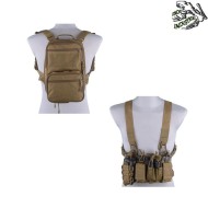 Combo Hs Style Fast Chest Rig & Flatpack Coyote Frog Frog Industries® (fi-hs-style-co-tan)