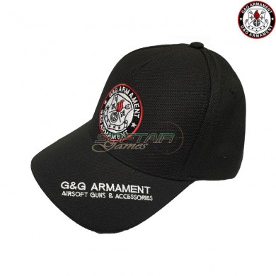 Cappello Baseball Black Gg Logo G&g (gg-67)