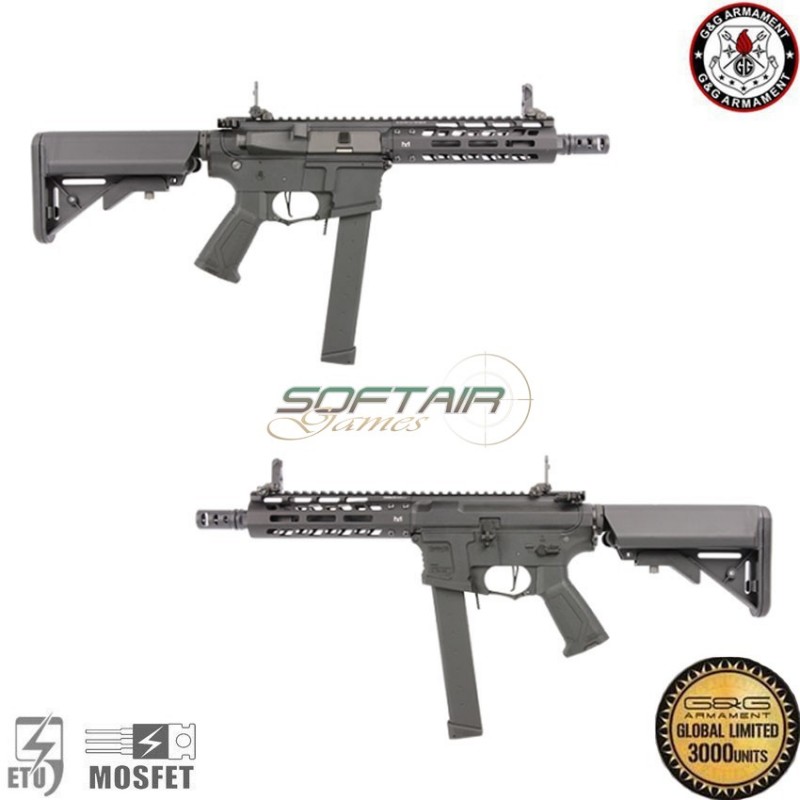Electric Rifle Limited Edition Pcc9 Compact Airsoft Aeg Black G&g (gg-egc-pcc-9mm-bnb)