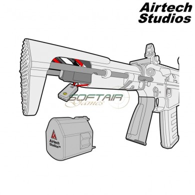 Tanker Battery Extension Unit Per Kwa Ronin 6 Pdw/ Tk45 Pdw Black Airtech Studios (as-beu-kwa6-blk)