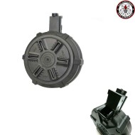 Caricatore Maggiorato Drum Manuale 1500bb Black Per Mp5 G&g (gg-08168-bk)