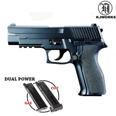 Gas Pistol P226 E2 Dual Power Black Kjworks (kjw-208002)