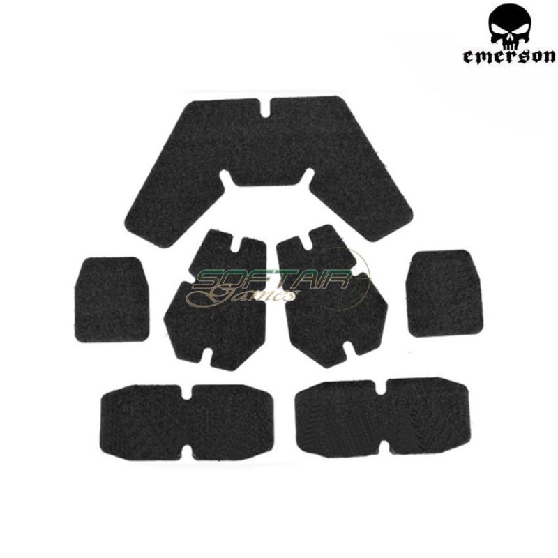 Helmet Velcro Cp Style Set Black Emerson (em9230bk)