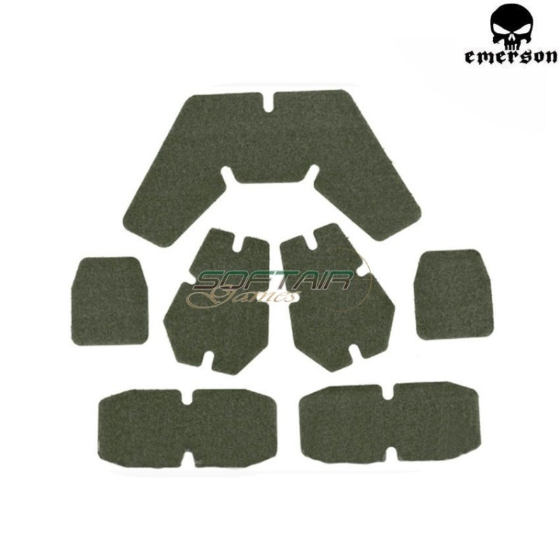 Helmet Velcro Cp Style Set Foliage Green Emerson (em9230fg)
