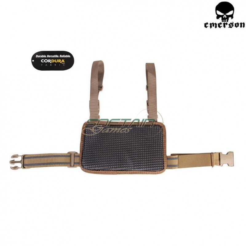 Modular Rifle Drop Leg Molle Panel Coyote Brown Emerson (em6277cb)