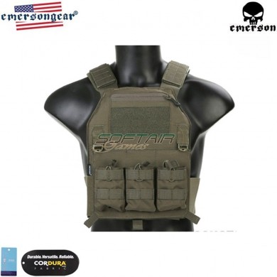 Low Profile 419 Vest Carrier Blue Label Ranger Green® Genuine Usa Emerson (emb7376rg)