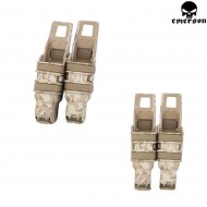 Double Rigid Fast Pistol Mag Pouch Digital Desert Emerson (em6351dd)