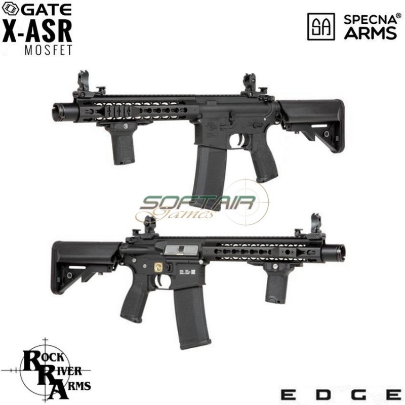 Electric Rifle Sa-e07 Edge™ Rra M4 Noveske Cqb Keymod Carbine Replica Black Specna Arms® (spe-01-023926)