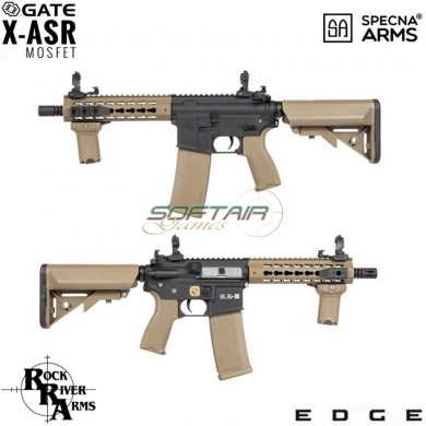 Electric Rifle Sa-e08 Edge™ Rra M4 Cqb Keymod Carbine Replica Two Tone Specna Arms® (spe-01-023929)