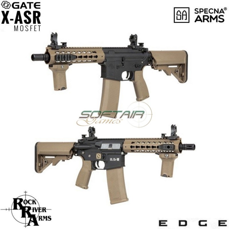 Electric Rifle Sa-e08 Edge™ Rra M4 Cqb Keymod Carbine Replica Two Tone Specna Arms® (spe-01-023929)