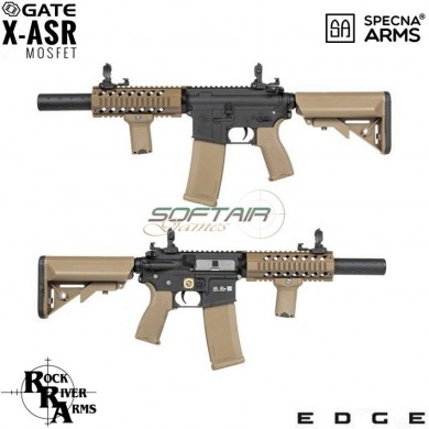 Electric Rifle Sa-e11 Edge™ Rra M4 Silenced Carbine Replica Two Tone Specna Arms® (spe-01-023935)